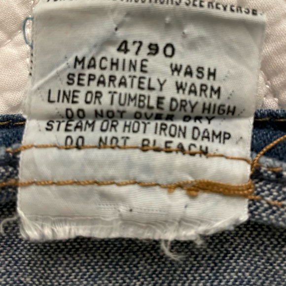 RARE Vintage KMart Denim Overalls Made in Hong Kong. - Picture 5 of 8